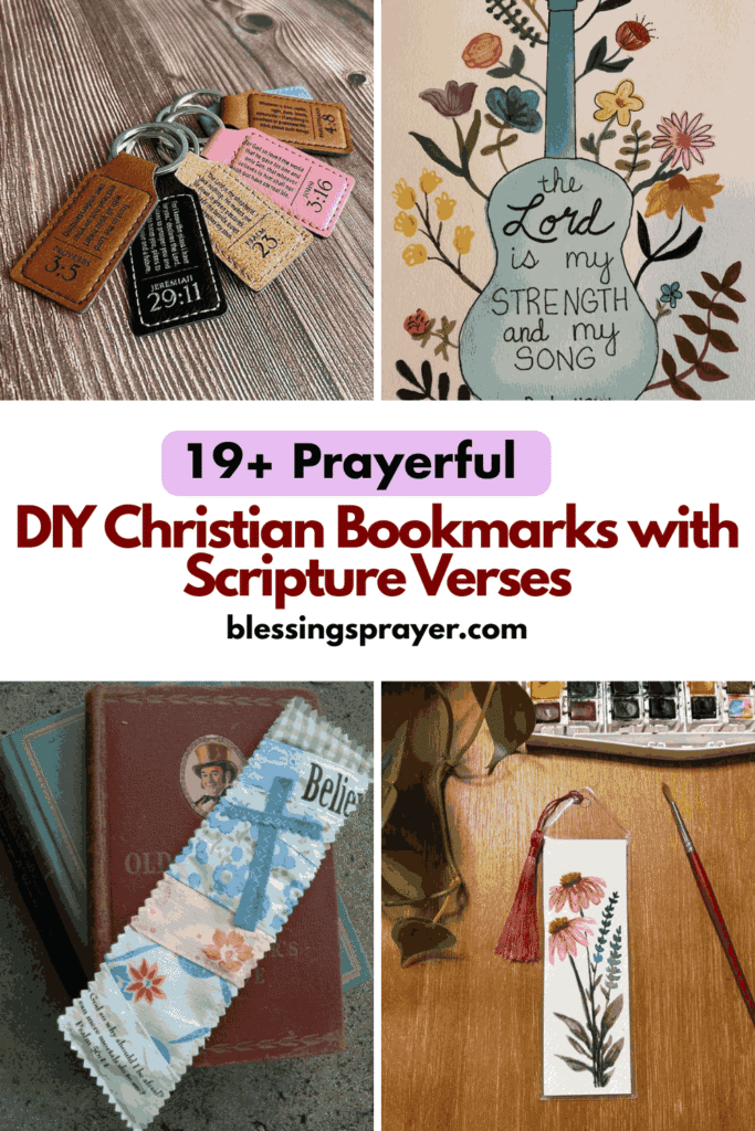 DIY Christian Bookmarks with Scripture Verses