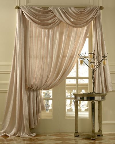 Fabric Draped Around Windows