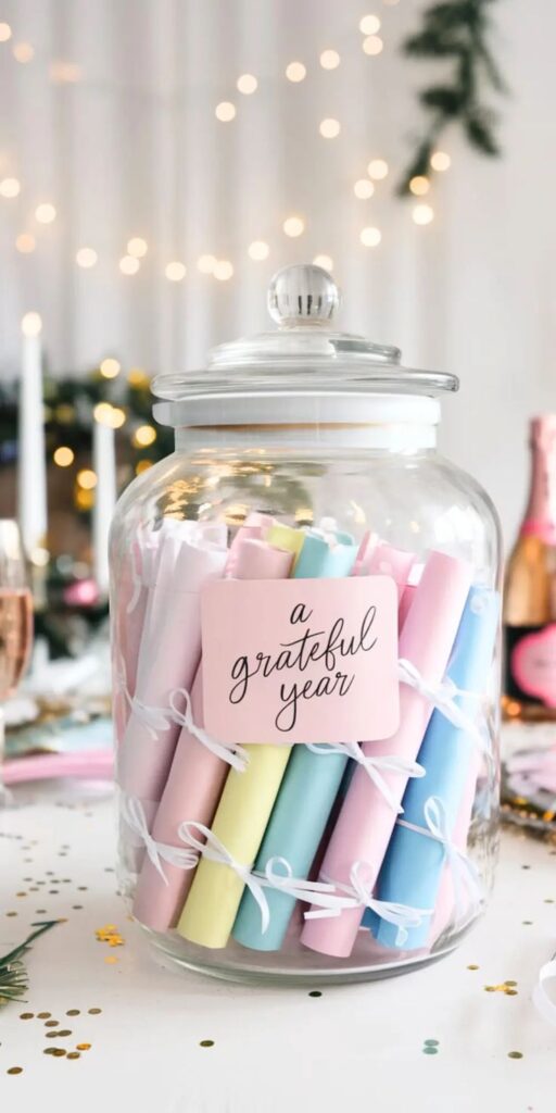 Family Gratitude Table Jar