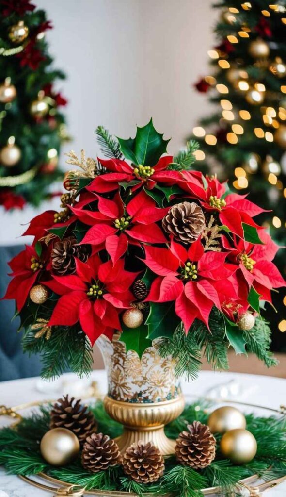Mini Poinsettia Arrangements