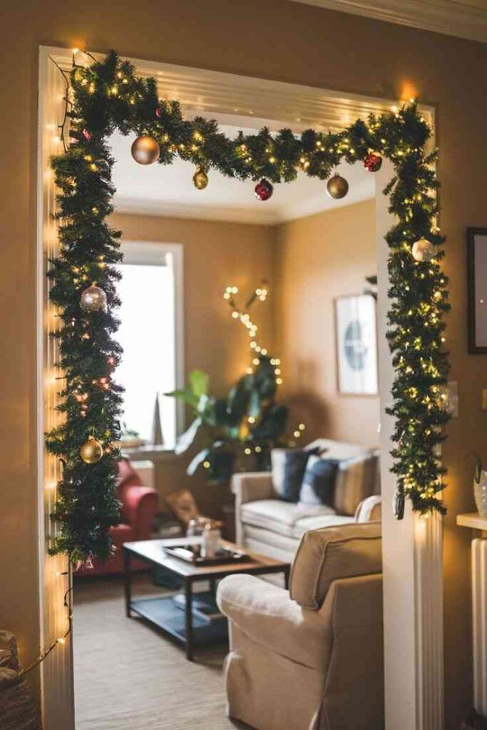 A Garland Over the Doorframe