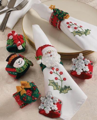 Festive Napkins and Holders