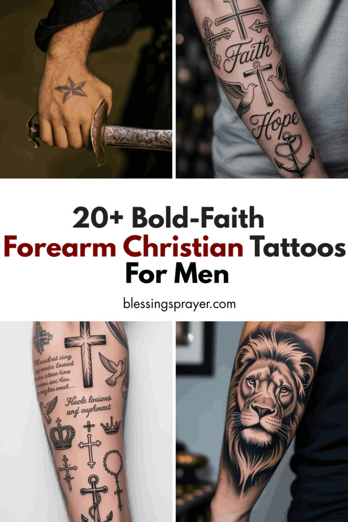Forearm Christian Tattoos For Men