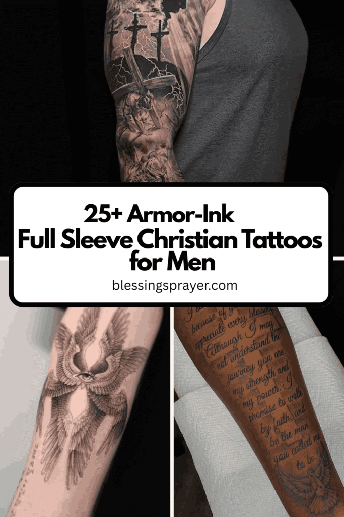 Full Sleeve Christian Tattoos for Men