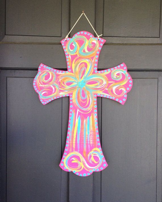Hand-Painted Wooden Crosses