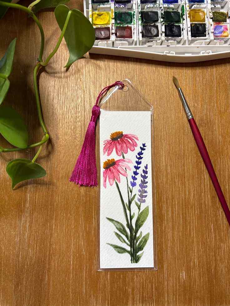 Hand-Painted Watercolor Bookmarks