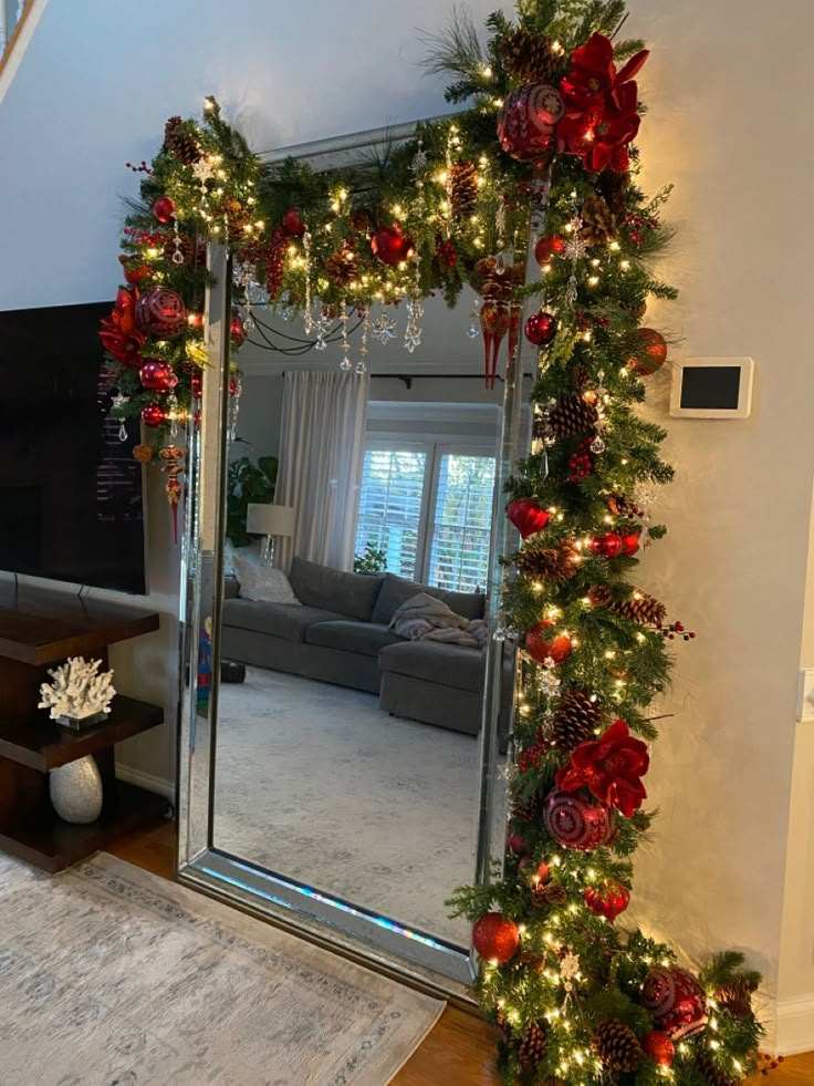 A Mirror with Garland