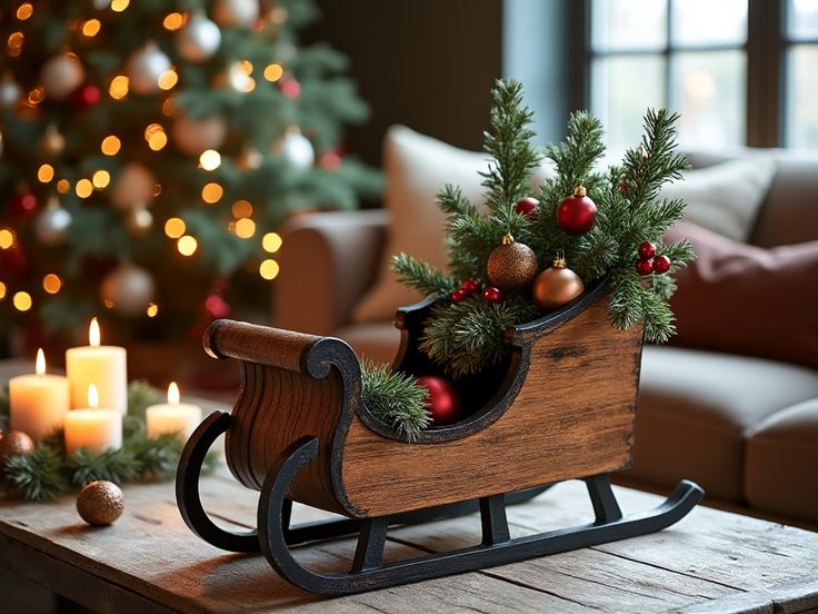 Mini Sleigh Decor