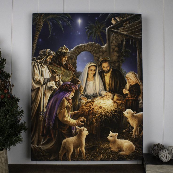 Nativity Artwork on the Wall