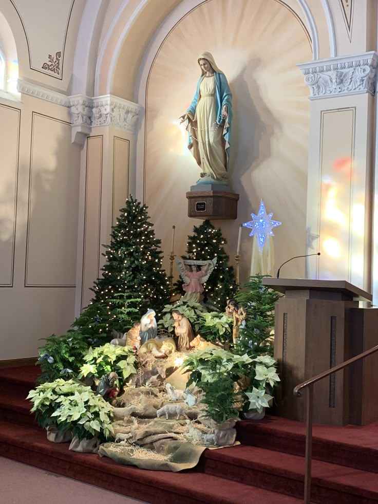 Nativity Scene at Entrance