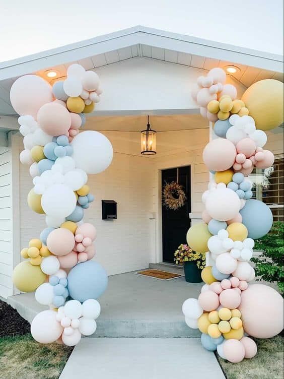 Pastel Balloon Arrangements