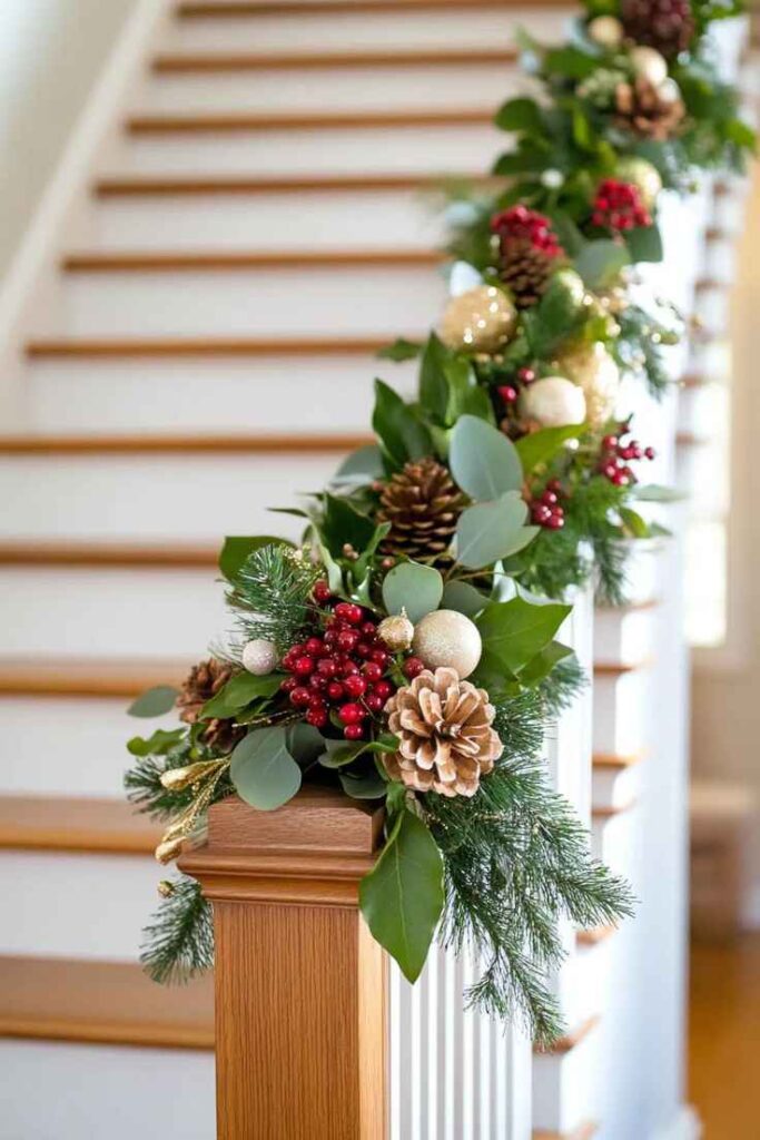 Pinecone and Berry Garland