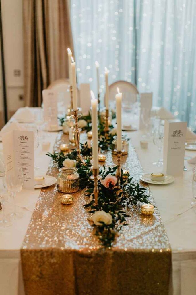 Gold Sequin Runner