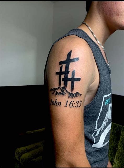 Three Crosses on Hill
