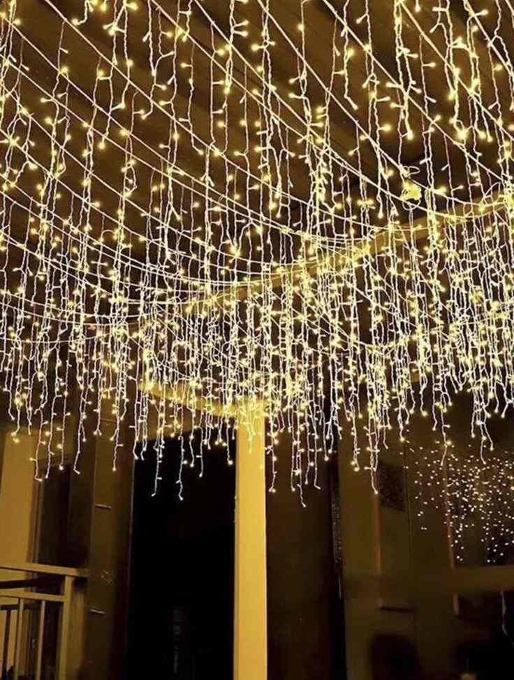 Twinkling String Lights Overhead