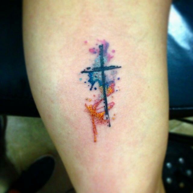 Watercolor Cross