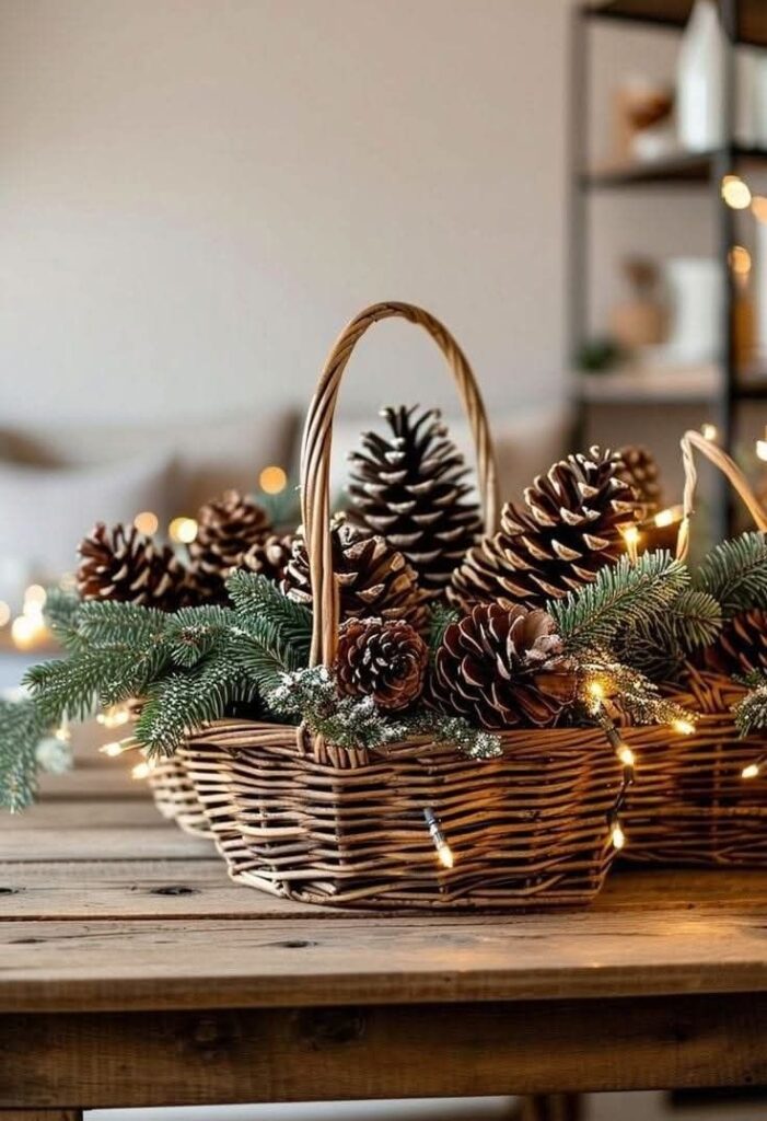 Woven Baskets for Pinecones