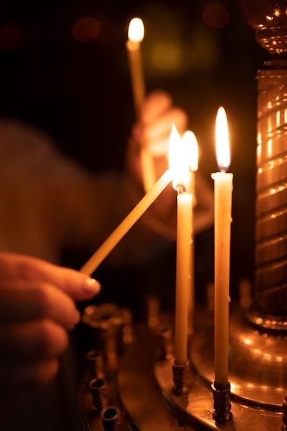 Lighting a Candle for Christ
