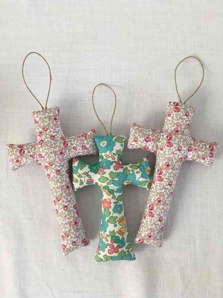 Fabric-Wrapped Cross
