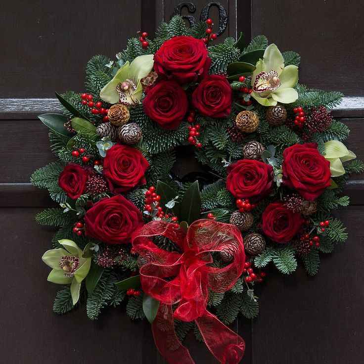 Wreaths with Fresh Roses