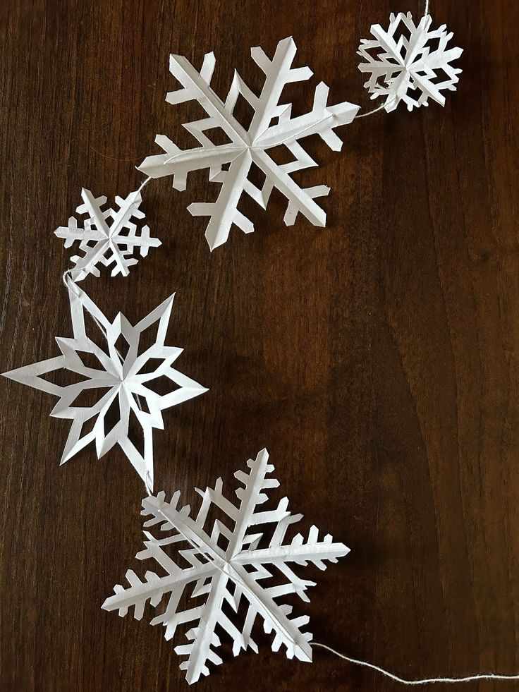 Paper Cut Snowflakes