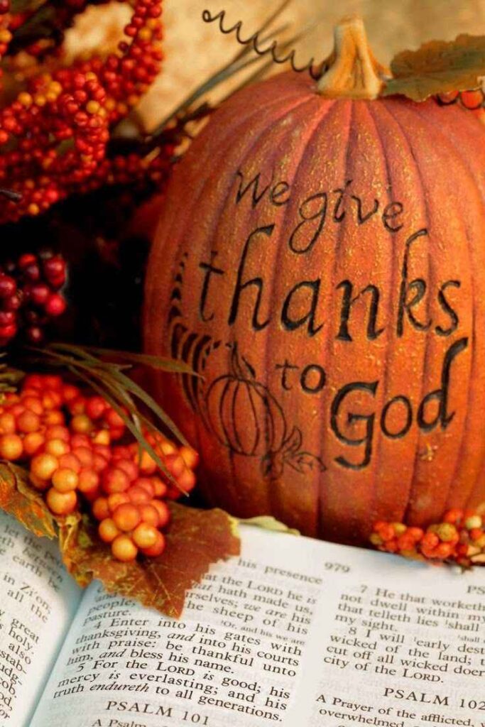 Scripture Pumpkin Display
