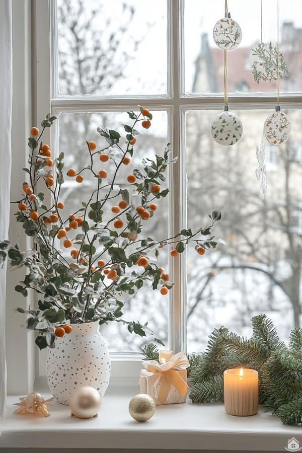 Snow-Dusted Branches