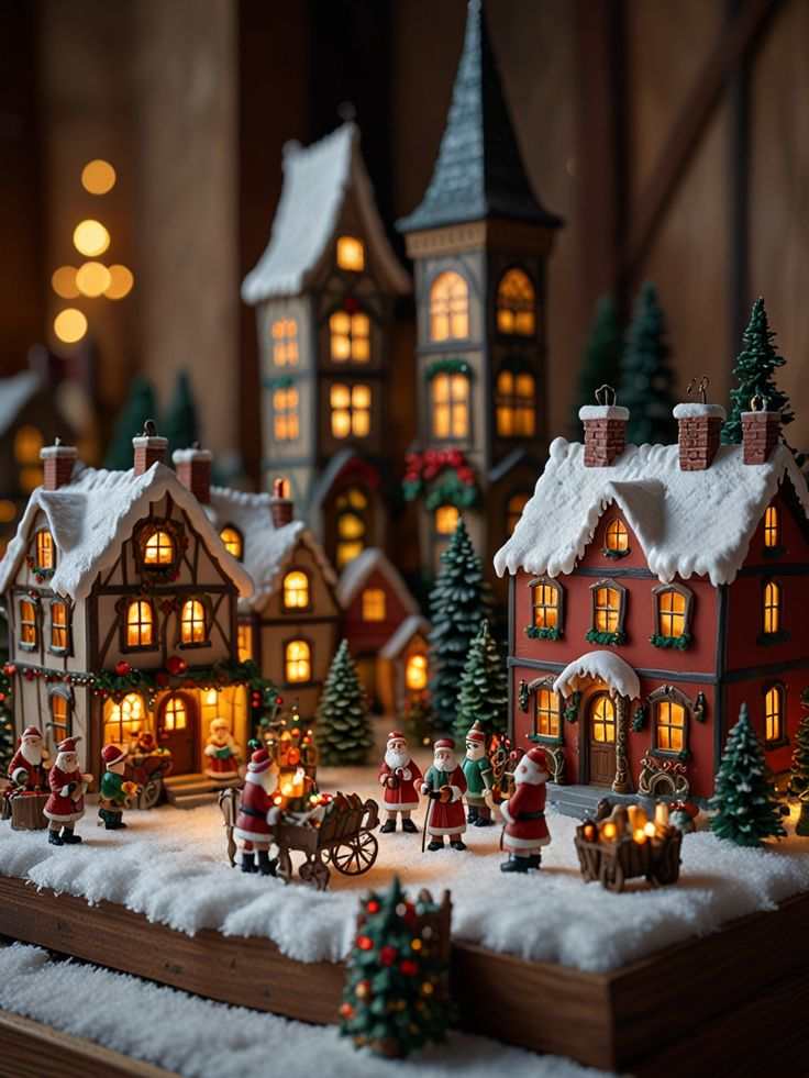 Mini Christmas Village Church