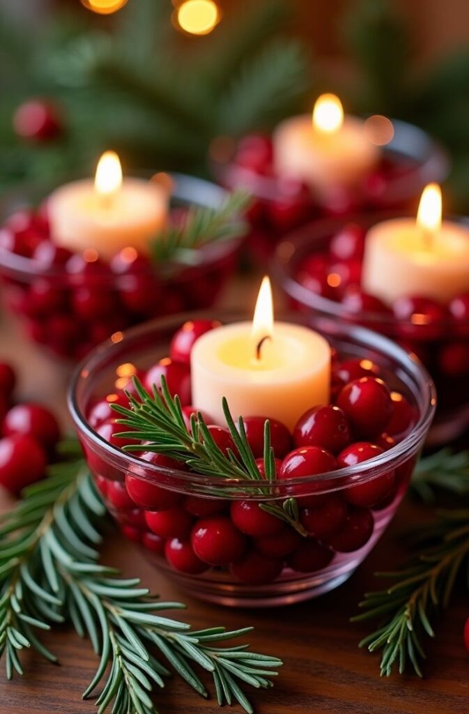 Holly Berry Candle Holders