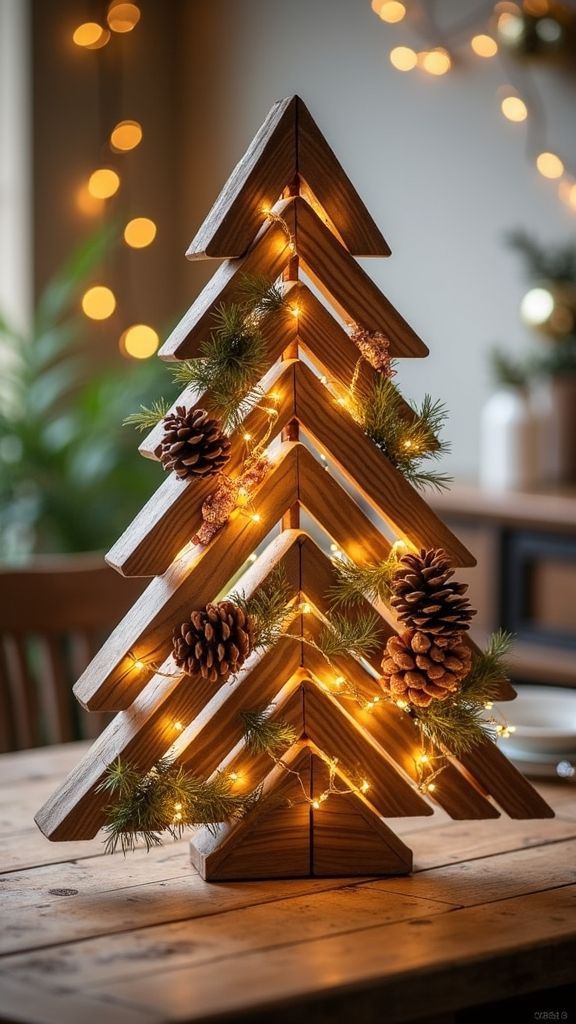Popsicle Stick Christmas Trees