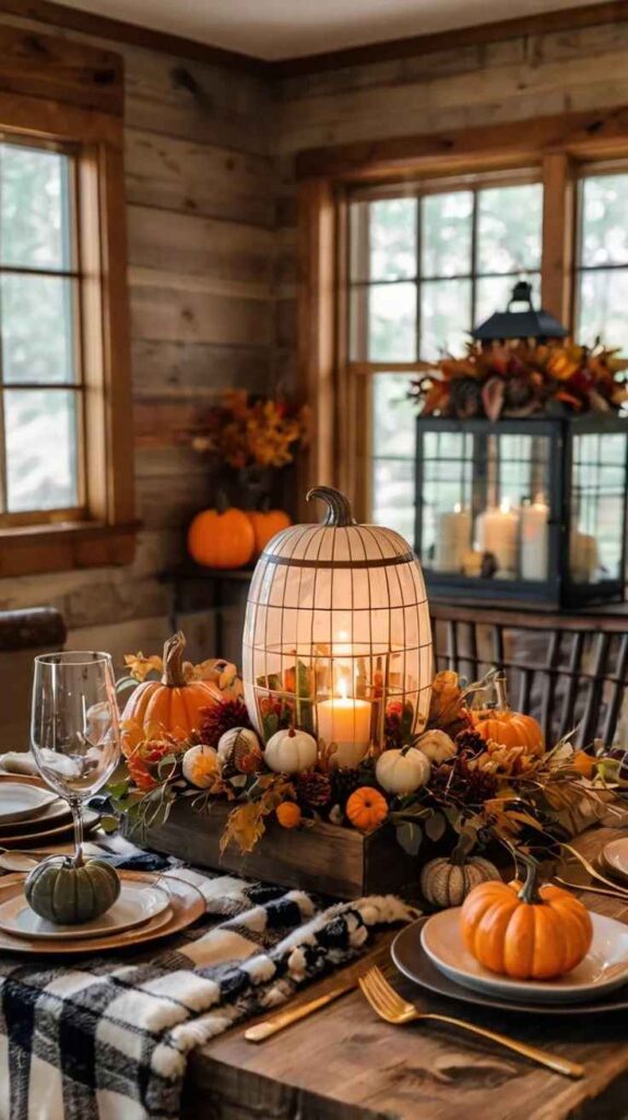 Cozy Pumpkin Centerpieces