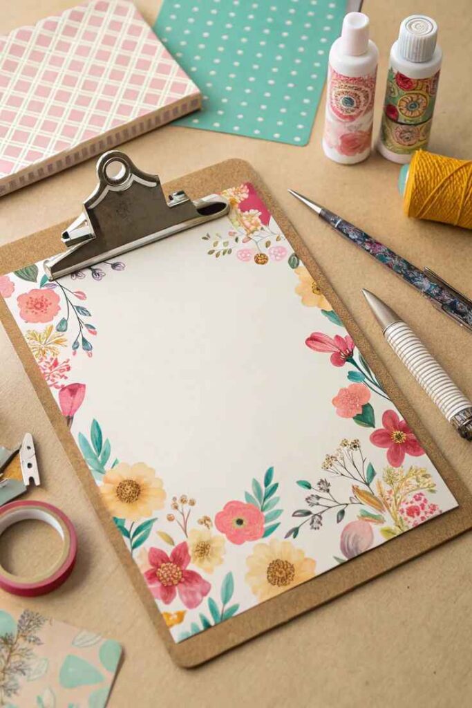 Chalkboard Clipboard Wall