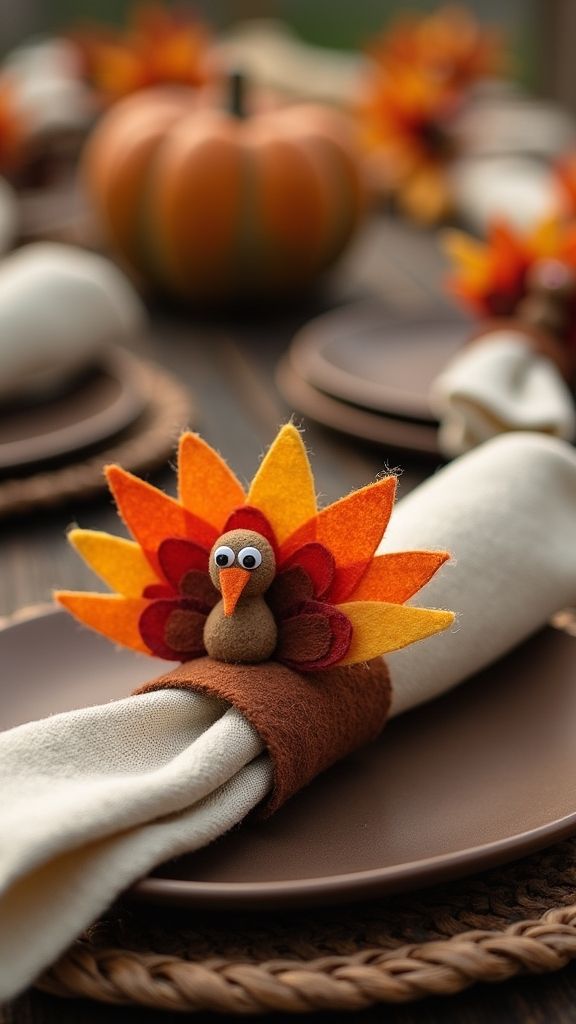 DIY Turkey Napkin Rings