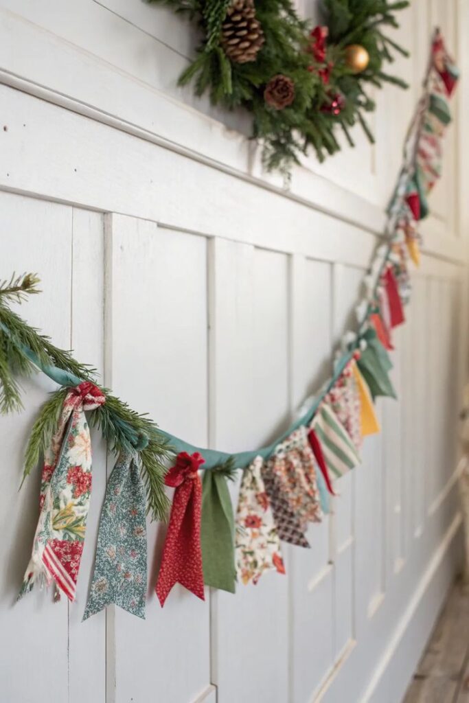 Scrap Fabric Garland