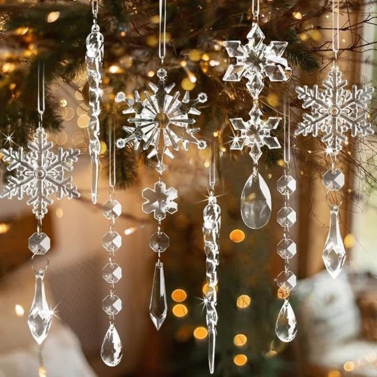 Beaded Icicle Ornaments
