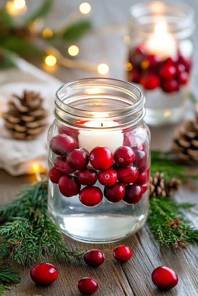 Cranberry and Eucalyptus Jar Candles