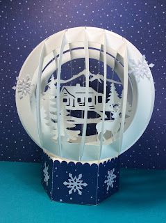 Paper Christmas Snow Globe