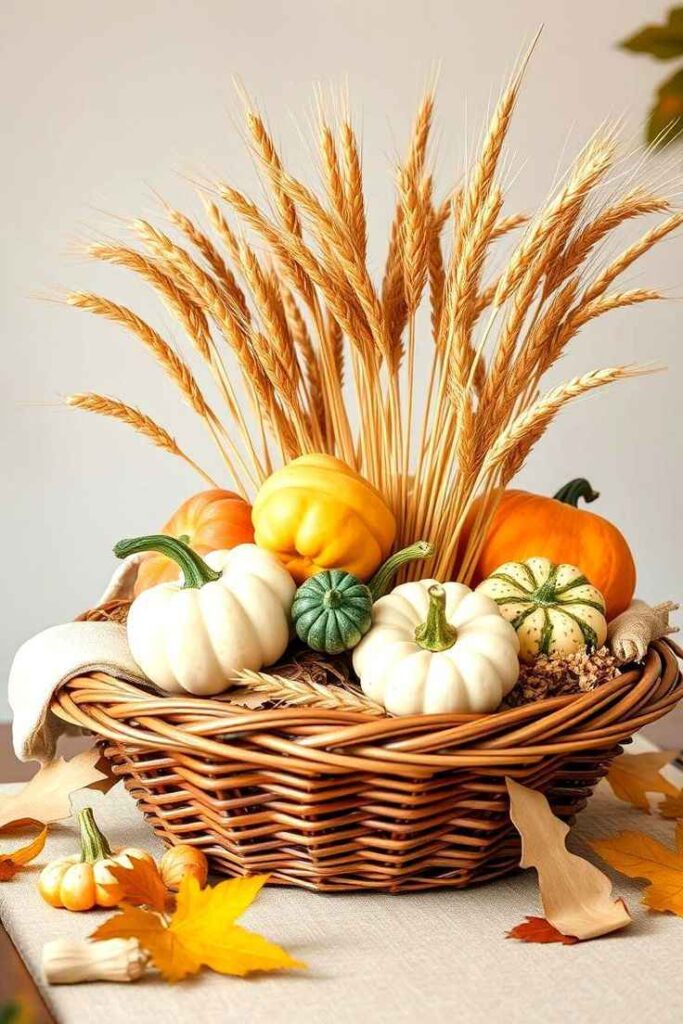 Pumpkin Basket Centerpiece