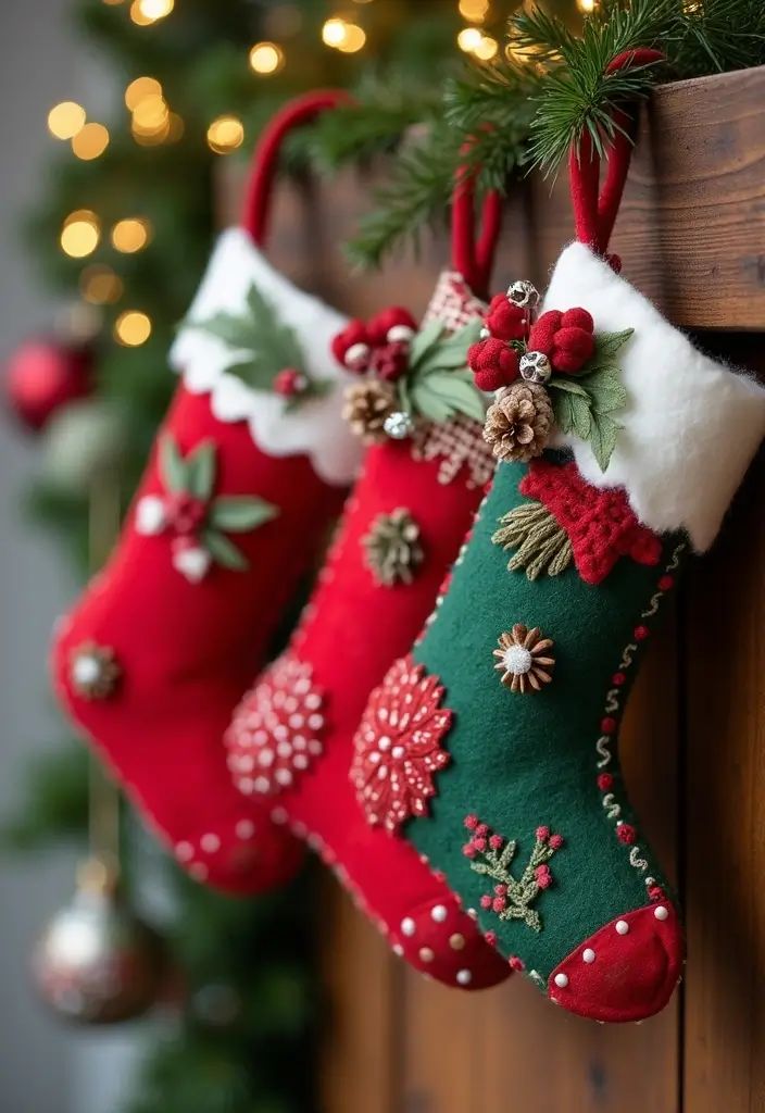 slipping little scripture verse ornaments into stockings.