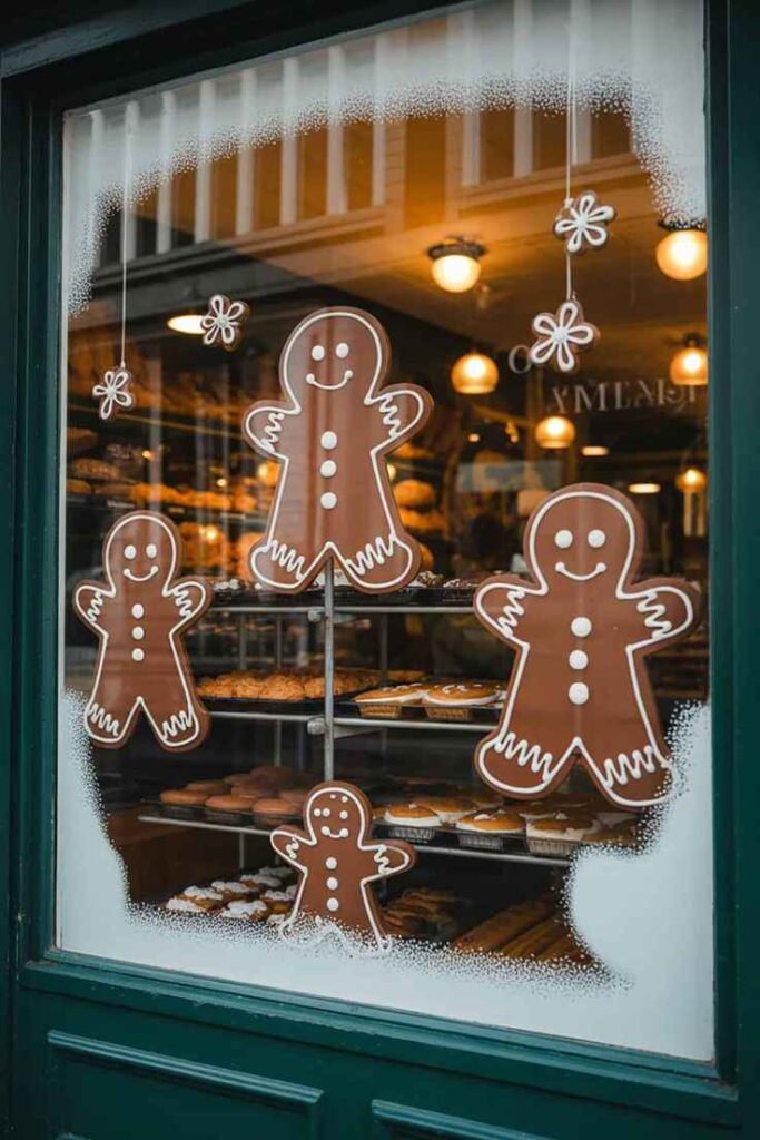 Gingerbread Cookie Window Clings