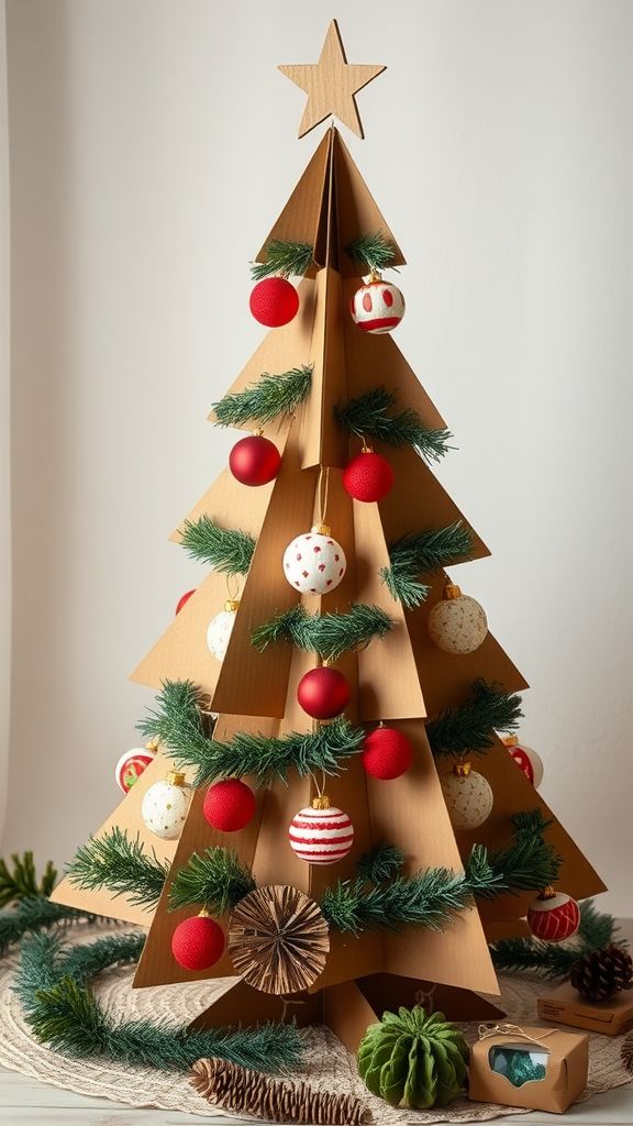 Cardboard Christmas Trees