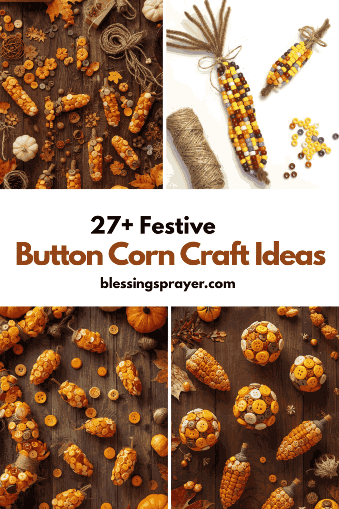 Button Corn Craft Ideas