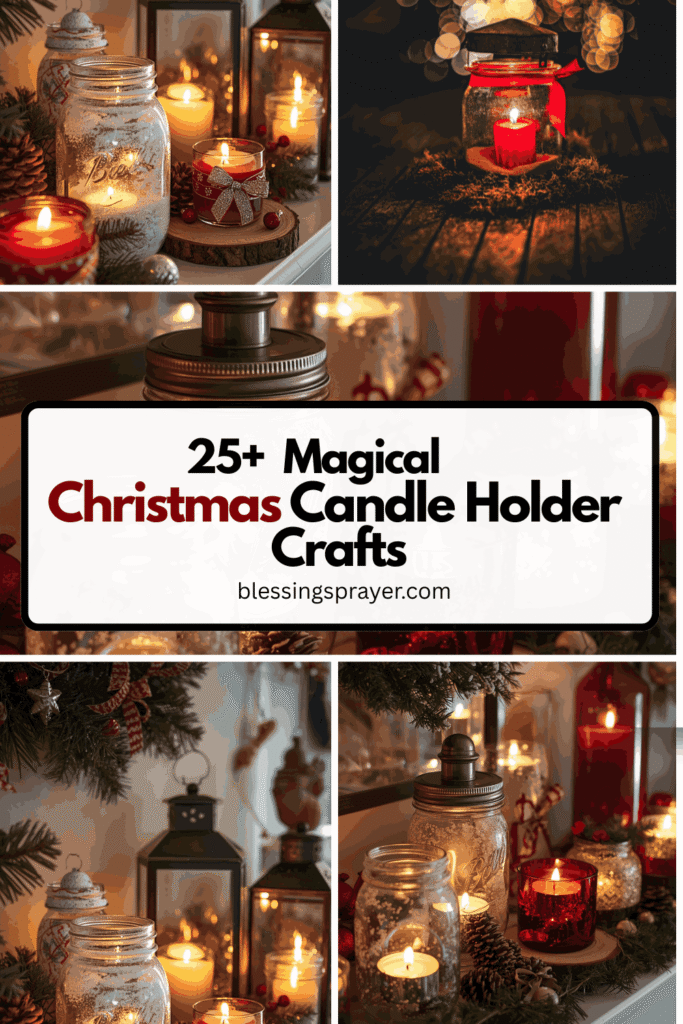 Christmas Candle Holder Crafts