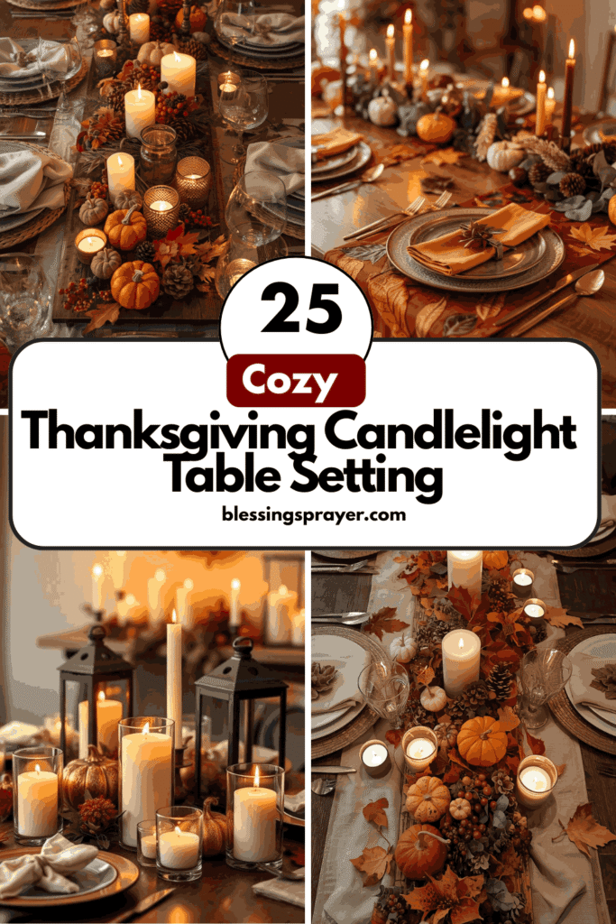 Thanksgiving Candlelight Table Setting