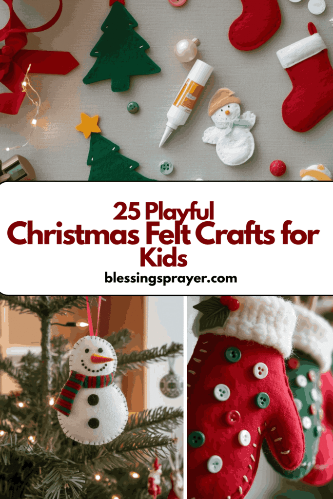 Christmas Felt Crafts for Kids