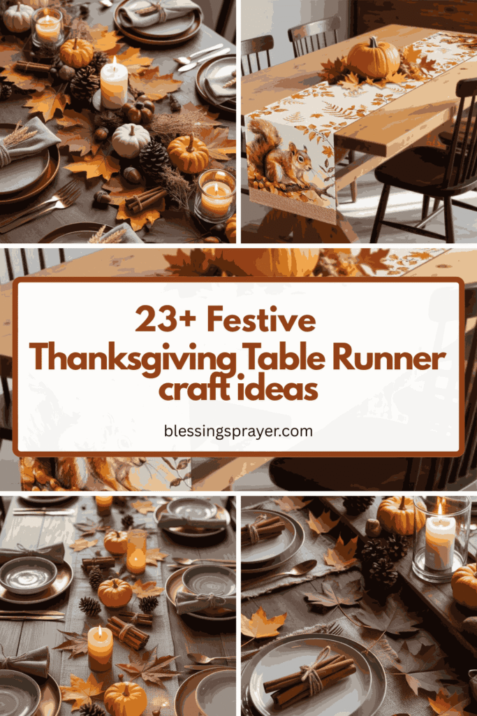 Thanksgiving Table Runner craft ideas