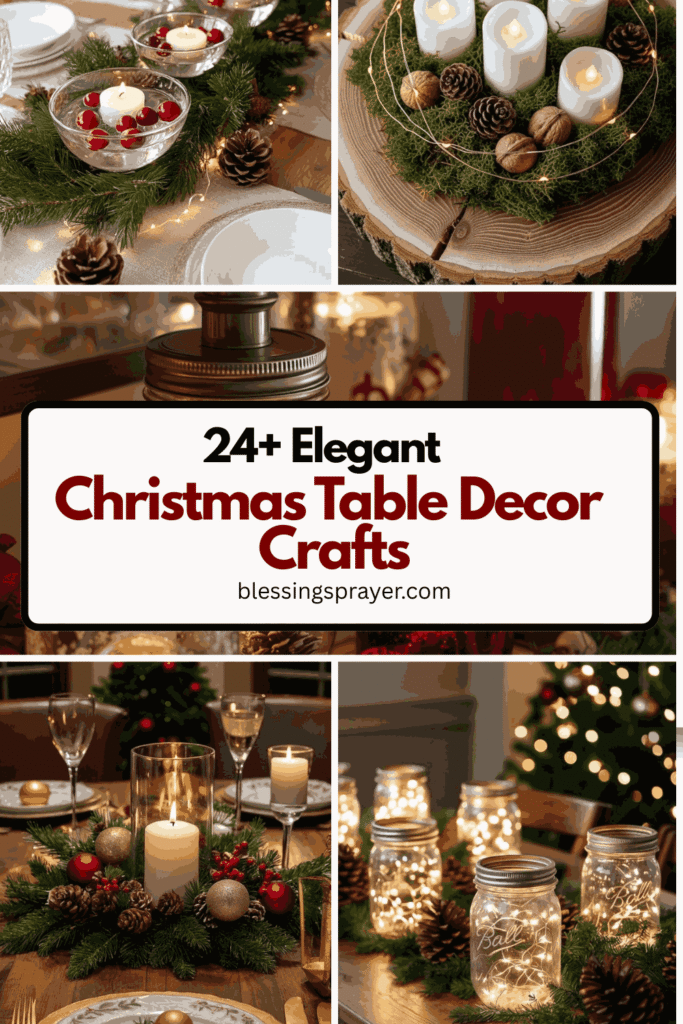 Christmas Table Decor Crafts