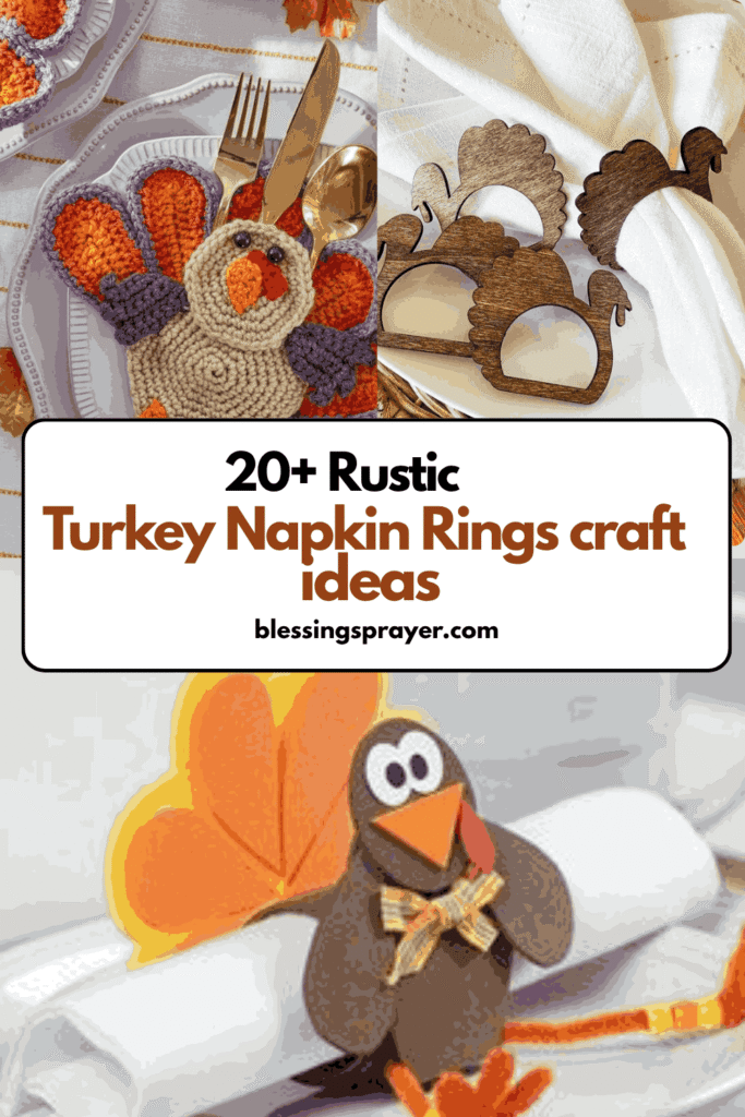 Turkey Napkin Rings craft ideas
