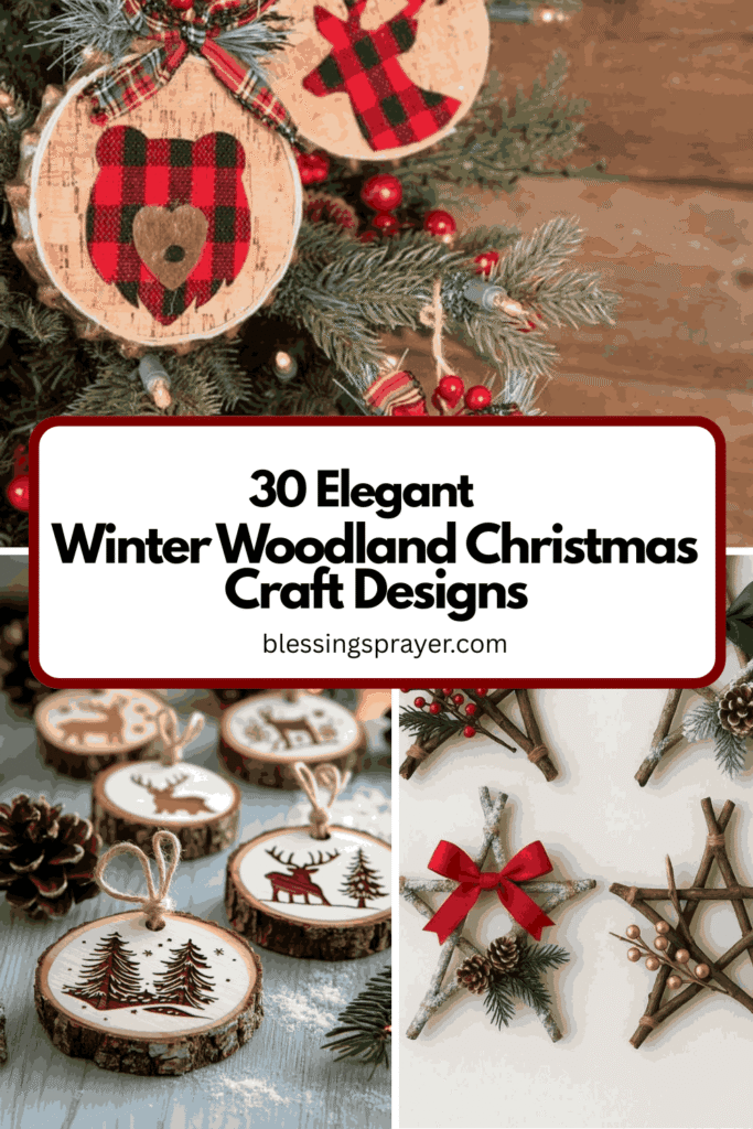 Winter Woodland Christmas Craft Designs