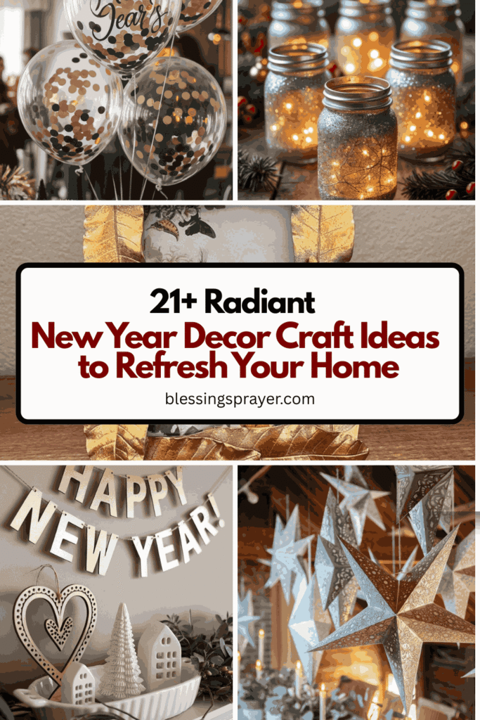 New Year Decor Craft Ideas to Refresh Your Home